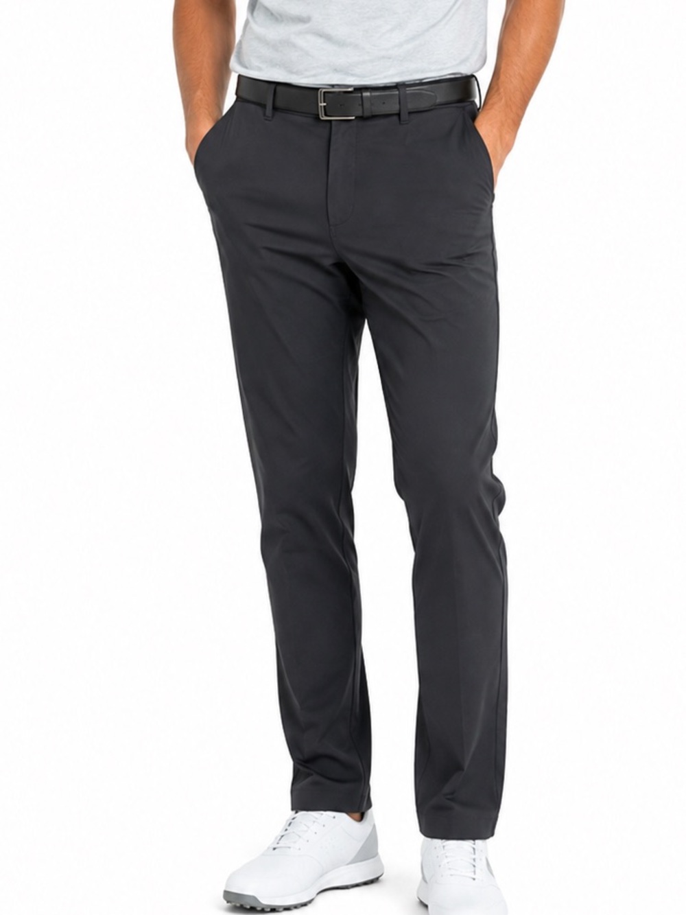 PGA Tour Men's Gray Flat Front Golf Pants 36 x 32